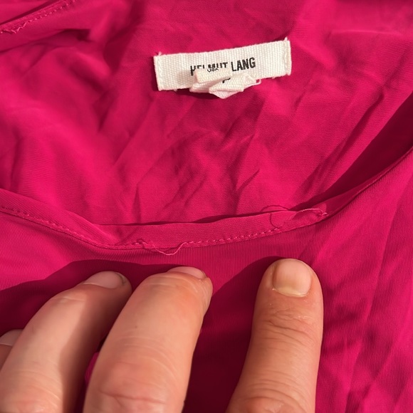 Helmut Lang Faint Jersey Sleeveless Keyhole Tunic, size Petite - Picture 8 of 12